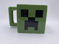 Original Minecraft Jinx Creeper Face Coffee Mug Ceramic Black Green 8oz picture