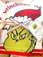 Pottery Barn GRINCH Disney holiday Table runner Party kid Christmas gift pom new picture