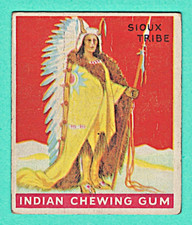 1933 R73 Goudey Indian Gum Card #22 - CHIEF of SIOUX TRIBE - Series 48 - NICE picture