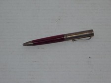 MONTEGRAPPA 1912 STERLING 925 ESPRESSIONE RED MARBLE CELLULOID BALLPOINT PEN picture