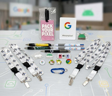Lot of 20 Google Android Promotional Swag Lanyards Pens Pins Pixel Nest Chrome picture