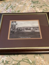 Vintage Danny's (Denny's) Coffee shop framed matted photo picture