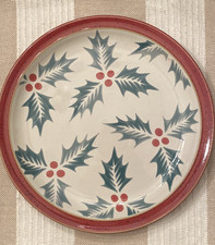 Denby - Langley Harlequin Holly Red Salad Plate picture