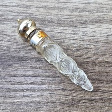 Vintage AVON RAPTURE 1 Dram Icicle Empty Perfume Mini Collectible Glass Bottle picture