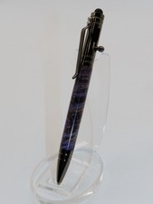 Bolt action ballpoint pen. Handmade w/ Purple Box Elder Burl A great gift. #58 picture