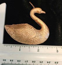 ANTIQUE GERMAN DRESDEN 3D GOLD SWAN CHRISTMAS TREE ORNAMENT picture