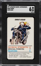 1977 Marvel Super Heroes Ghost Rider Jotastar Card SGC 6 POP 1 Spider-Man Back🔥 picture