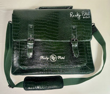 Autographed Rocky Patel Green Crocodile Pattern Executive Briefcase picture