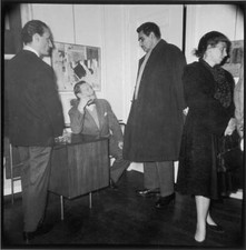 Larry Rivers, Harold Rosenberg And John Meyers 1958 OLD PHOTO picture