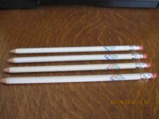 NEW-VERY RARE--ENRON CORP #2 White Pencils--Group of EIGHT (8)--Two(2) sets of 4 picture