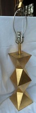 Reduced VTG MCM ATOMIC GEOMETRIC DIAMOND PLASTER CHALKWARE LAMP 30
