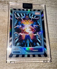2026 Topps Marvel Mint Thanos #117 Platinum Black Refractor 08/10 SSP Encased picture