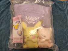 Pokemon good night Pikachu × Mew Cushion Mascot Doll Ichiban Kuji Last One Prize picture