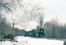 Milwaukee Road 261_FEB 1996   ORIGINAL TRAIN SLIDE picture
