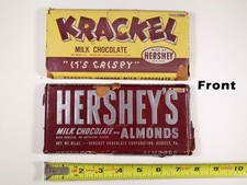 Two 1940s Salesman's Sample Dummy Bars-Milk Chocolate & Almonds & Krackel picture