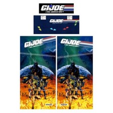 GI Joe Arcade Side Art Full 4 Pc Set Textured CPO Marquee Restoration Kit picture