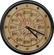 Musician Circle Of Fifths Minor Music Room Teacher Marquetry 5th Sign Wall Clock picture