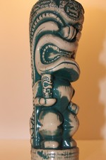 HTF 1st.Glaze/Teal Color Run~HIDDEN HARBOR Tiki Farm Mug CRAZY AL~ ART Barware picture