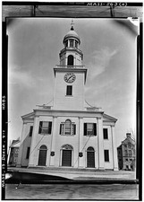 Dorchester MA Second Church Washington Center Streets 1930s Church Clock Tower picture