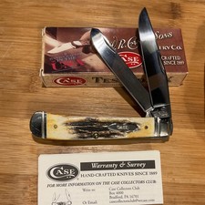 2011 Case XX Prime Stag Trapper Knife 5254 SS  Beautiful Handles NIB picture