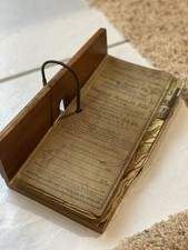Extremely Rare Wooden Accounting File Receipt Ledger 1895 Fremont Ohio History picture
