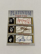 Kiss Ace Frehley Gene Simmons Paul Stanley Platinum Triple Cuts Limited to 1,000 picture
