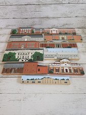 Vintage Cat's Meow Style Village Lot of 8 Virginia Historic Buildings Shelf S picture