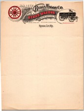 Beggs Wagon Co Kansas City, MO Letterhead c1910's-20's Circus Scarce picture
