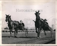 1937 Press Photo Two star trotters get work out at Aiken - nes12475 picture