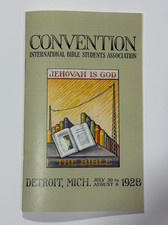 Watchtower IBSA Very rare 1928 Convention Program - Premium Reproduction picture