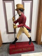 RARE 1970 28” 2FT Tall Johnny Walker Retro Figure Bar Display Decor Statue WOW picture