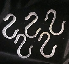 5 Anchor Hocking Punch Cup Hangers/Hooks Clear Plastic picture