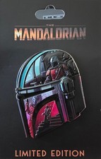 Disney Pin DEC Employee Center Star Wars Mandalorian Helmet LE 250 Disney Pin picture