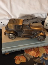 1927 Lincoln Brougham Coin Bank Antique Autos Original Box Vintage picture