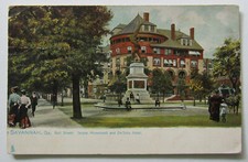 Savannah Georgia Bull Street De Soto Hotel Postcard Raphael Tuck 1910  picture