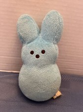 2010 JUST BORN PEEPS MARSHMALLOW BLUE BUNNY Beanbag PLUSH DOLL FIGURE TOY picture