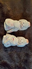 2 VINTAGE Mini Japanese Hakata Doll Porcelain Bisque Clay Figurines picture