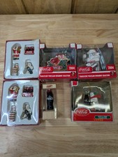 NIB Lot of 6 Vintage Coca Cola Christmas Ornaments Collectible Memorabilia  picture