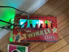 Vintage Noma Outdoor Twinkle Lites in box 7 lights all work picture