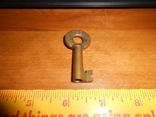 Vintage B&O Brass Railroad Lock Key Baltimore & Ohio No. 5444 Adlake picture