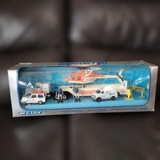 Out of print WELLY emergency set helicopter mini car set #ff47f7 picture