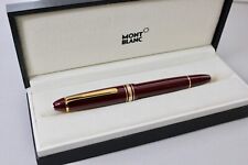 MONTBLANC Fountain Pen Meisterstuck 145  Bordeaux 14K M Nib New Rare pen NOS picture