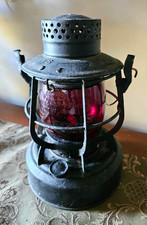 Vintage Dietz 8 Day Red Signal Lantern NY USA  Va Dept Of Highways VDOT VIRGINIA picture