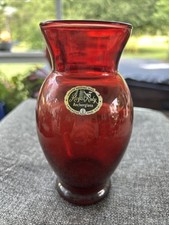 Vintage Royal Ruby Anchor Hocking Vase picture