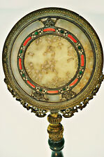   Regal 19th Century Antique Bermese mutton fat Jade Hand Held, Handmade  Mirror picture