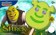 2011 Blue Bunny Vintage Dream Works Shrek Ice Cream Sticker Truck Decal 8