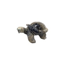 Davin Singer, Fetish, Tortoise, Picasso Marble, Zuni Hand Carved, 2 1/2