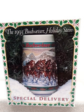 BUDWEISER 1993 HOLIDAY STEIN NEW IN BOX YEAR 1993 picture