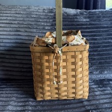 Longaberger 2003 Autumn Tote Basket w/ Liner & Protector picture
