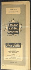 ***VINTAGE 1958 CANADIAN NATIONAL RAILWAYS ADVERTISING TIME TABLES***W/MAPS picture